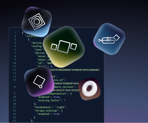 A list of app icons